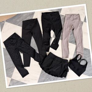 Lululemon athletica Bundle of Black and Gray Activewear Sets